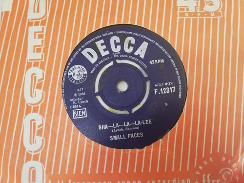 Small faces decca 45 - small,