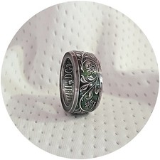 1977 Silver Jubilee Double sided Coin Ring British uk