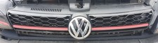 VW Golf Mk7 5G 2012-2020 Front Honeycomb GTD GTi Grill with Badge, Red Stripe