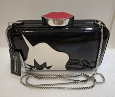 Lulu Guinness Marcel Wave Doll Face Crossbody/Clutch Bag New With Tags Ex...