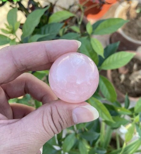 Natural rose quartz sphere - rose,