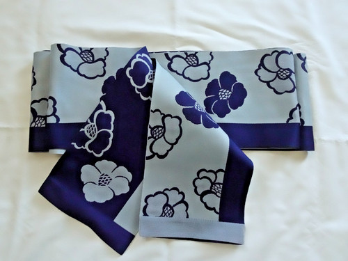 Dark blue hanhaba obi - blue,