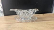 Pressed Glass Mini Sauce Boat