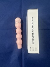 1 x Maison + Balzac volute chadelles candle baby pink Pillar