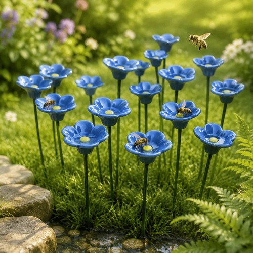 3pcs flower shaped bee feeder - flower,