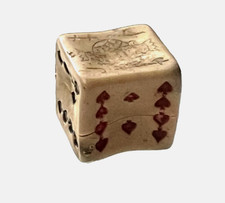 Antique possibly pre 1800's Handmade Poker Dice, Celluloid?