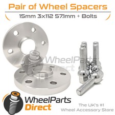 Wheel spacers bolts - spacers, 15mm