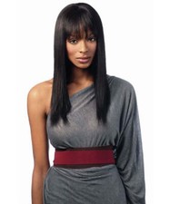 Sleek Human Hair Wig Style