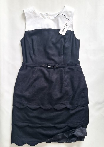 Debenhams black white linen - white,