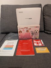 Nintendo 3DS Coral Pink Nintendogs + Cats Box And Inserts Only