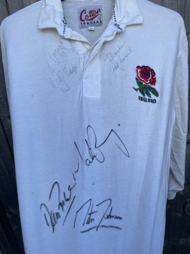 England vintage signed rugby - vintage,