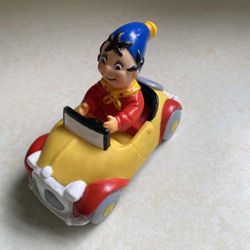 Vintage noddy rubber toy - rubber, car