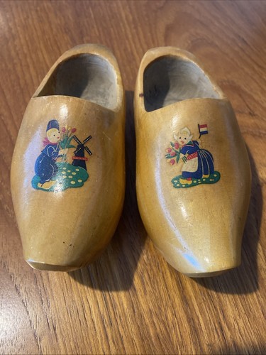 Vintage wooden clogs - vintage,