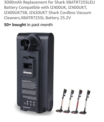 Shark battery model - shark,