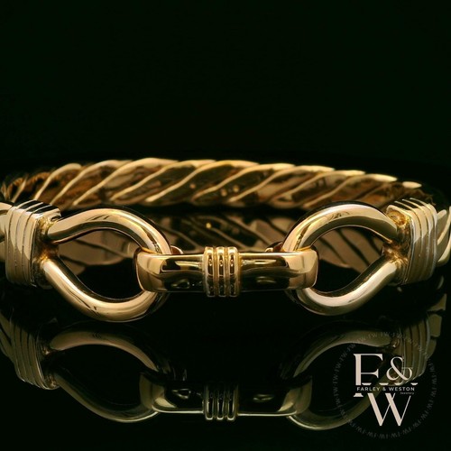 Gold twist bangle farley - gold,