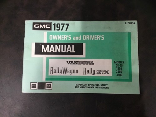 Gmc 1977 owner - 1977, owner’s