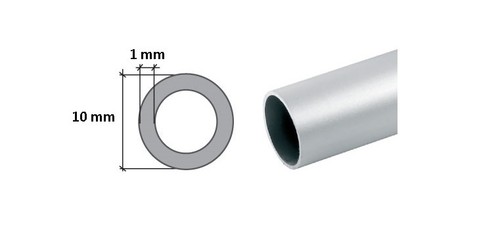 Aluminium round tube pipe - round,