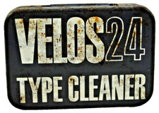 Vintage UK VELOS 24 TYPE CLEANER KIT Metal TIN Storage Container BOX GC