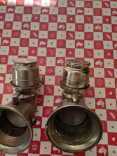 2 x Antique  Lucas calcia club Motorcycle carbine  Headlamps