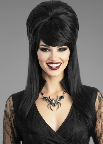 Elvira gothic black beehive - black,