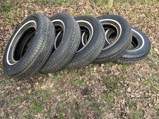 Hotrod Custom Muscle Car Cadillac Dodge Chevy Ford Truck White Band Tyres