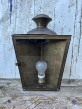  Vintage Brass Corner Fitting Wall Light Fitting 