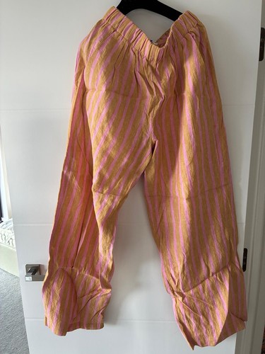 Zara pink gold striped wide - pink,