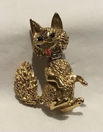 Vintage gold plated - vintage, fox