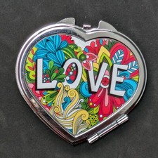 Heart Mirror Compact - Love