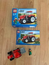 LEGO CITY RED FARM TRACTOR , SET 7634 COMPLETE WITH BOX & INSTRUCTIONS