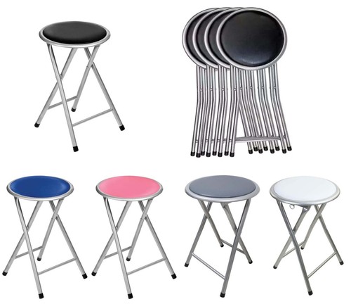 Folding round stool thick soft - round,