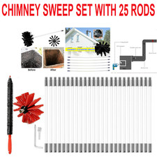 Chimney Sweep Rods Brush Set