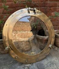 12 Inch Ship Boat Window & Wall Porthole Decor Nautical Antique Brass Porthole