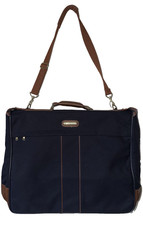 Samsonite Shoulder Folding Blue Canvas Garment Suit Clothing Travel Luggage Bag