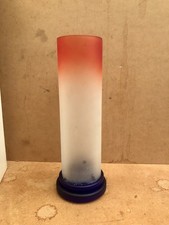 Vintage Frosted Glass Candle