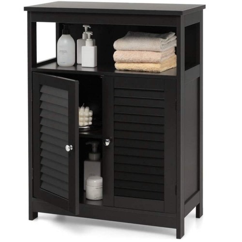 Black farmhouse bathroom linen - bathroom,