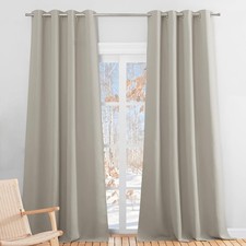 Pony Dance Natural Blackout Curtains 46x90 Inch Thermal Insulated 2 Panels NEW