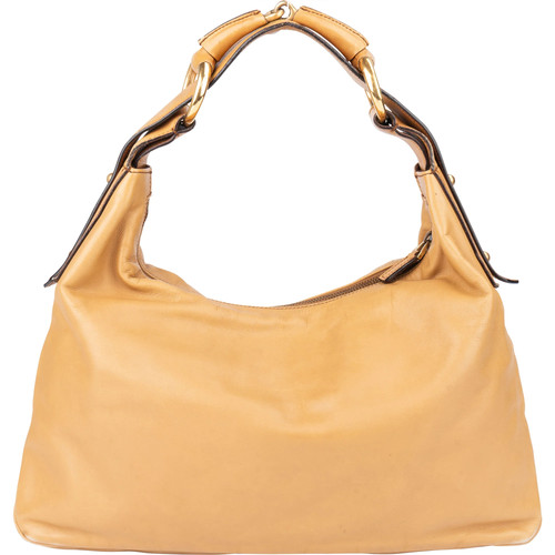 Gucci leather horsebit hobo - leather,