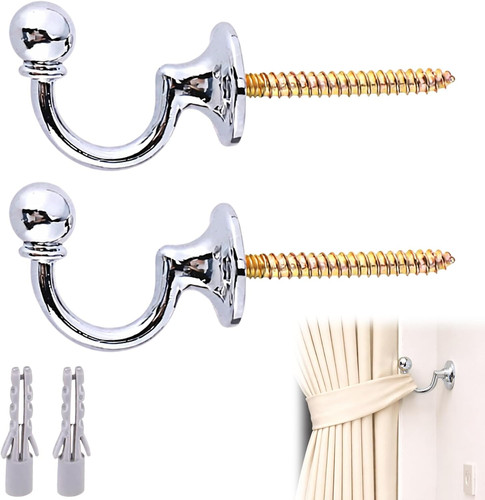 2pcs curtain tieback hooks - curtain,