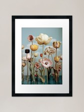 Dreamlike Tulips Over Water