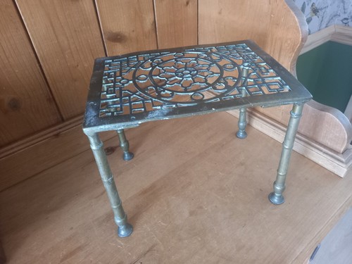 Vintage brass fireside - vintage,