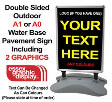Bespoke Outdoor Advertising Stand A Board Outside Pavement Sign Printed Graphics