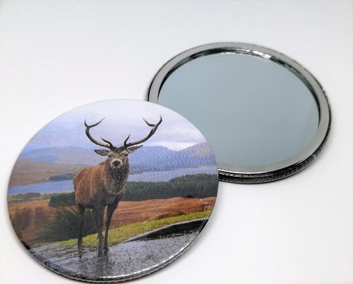 Pocket mirror highland stag - highland,