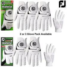 FOOTJOY GOLF GLOVES WEATHERSOF MENS ALL WEATHER 2 or 3 GLOVE PACK * SALE PRICE *