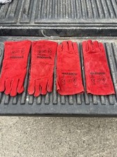 2 Pairs Welding Gloves Heat Resistant BBQ/Oven/MIG/TIG Welder Welder Gauntlets