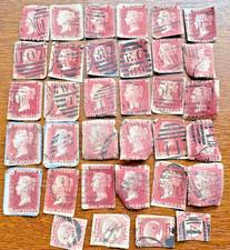 Penny red stamps - stamps, job