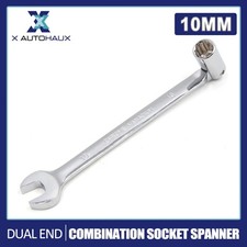 10mm Swivel Head Combination Socket Spanner Wrench Auto Car Repairing Tool