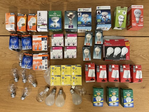 Job lot tungsten bulbs 40w - 50+,