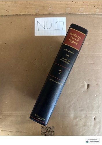 Halsbury laws england 5th - of,
