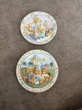 Cherished Teddies plates x2